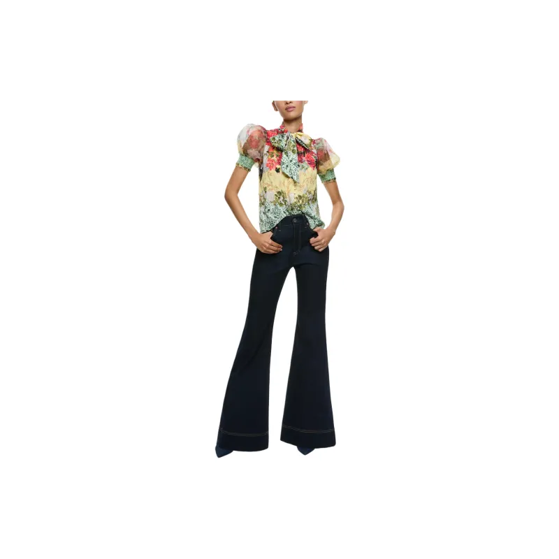 ALICE+OLIVIA Brentley Floral-print Blouse-2