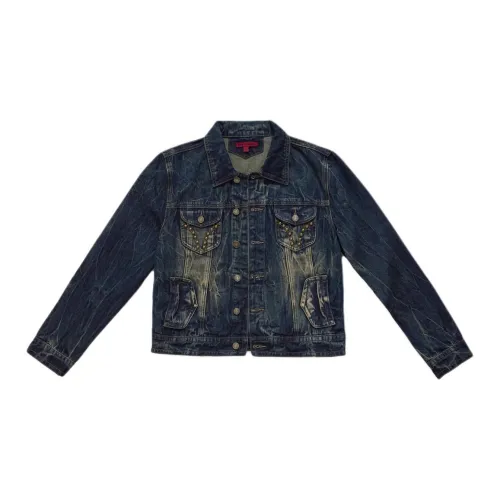 Jaded London Drift Series Denim Jackets Men Blue