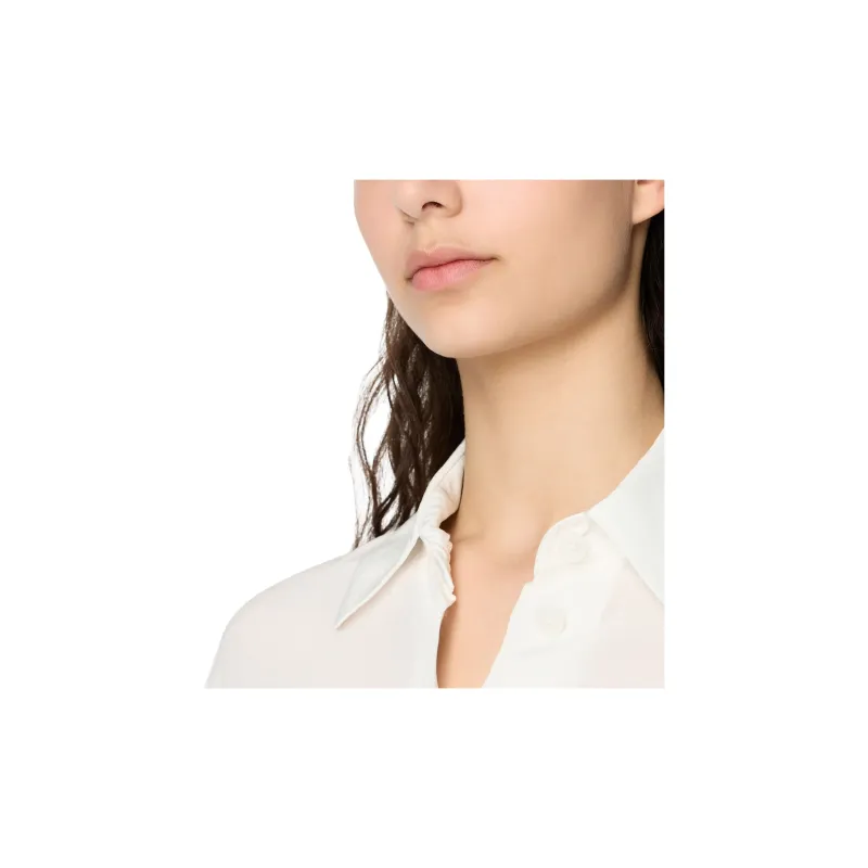 ARMANI EXCHANGE Semi-sheer Crepe Shirt-4