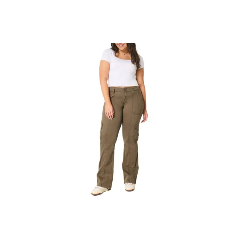 Hollister Cargo Pants Women's Khaki-1