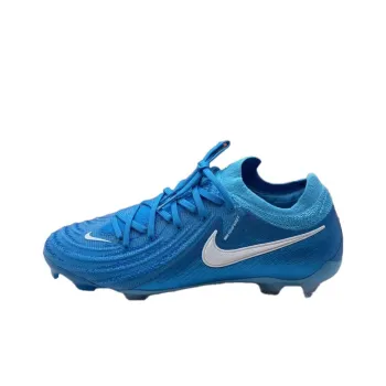 Nike Phantom GX 2 Elite FG Rubber Long Studs Anti Slip Wear Resistant Soccer Shoes Men's Blue