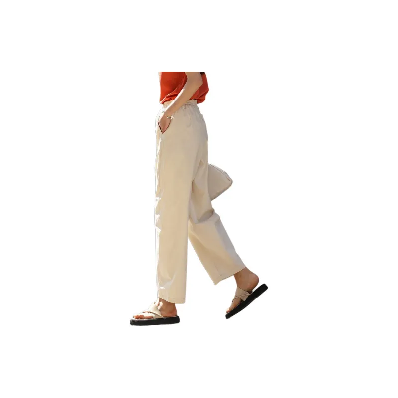 【dme】 Casual Pants Women's Light Beige Yellow-3
