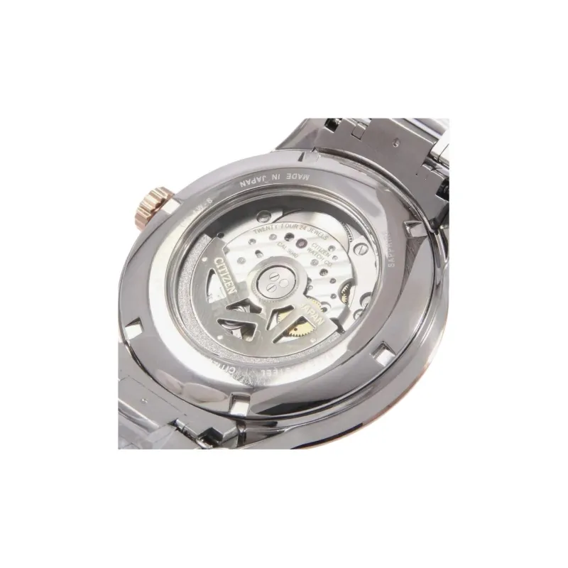 CITIZEN Mechanical Collection Automatic Mechanical Movement Stainless Steel Strap Watch Men's Watches Silver Dial-4