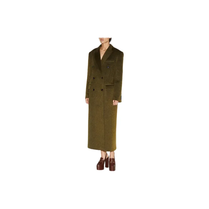 GUCCI Coats Women's Olive Green-3
