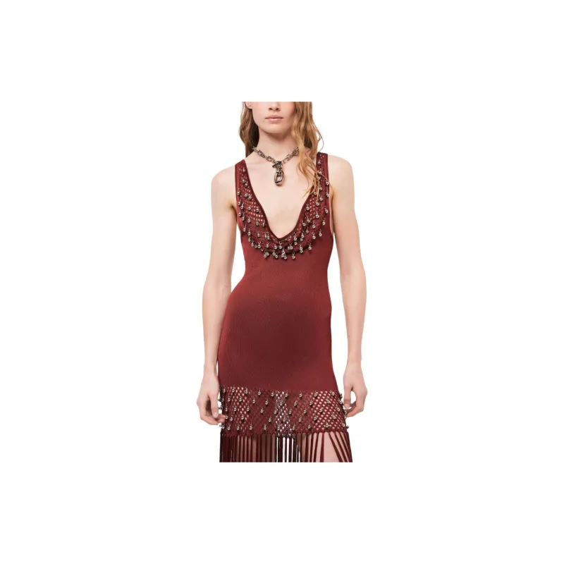 Paco Rabanne Fringed Maxi Dress-5