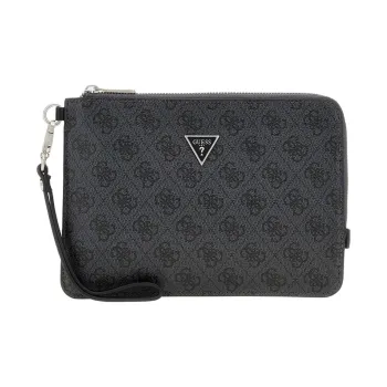 GUESS Polyurethane Clutch Men's Black