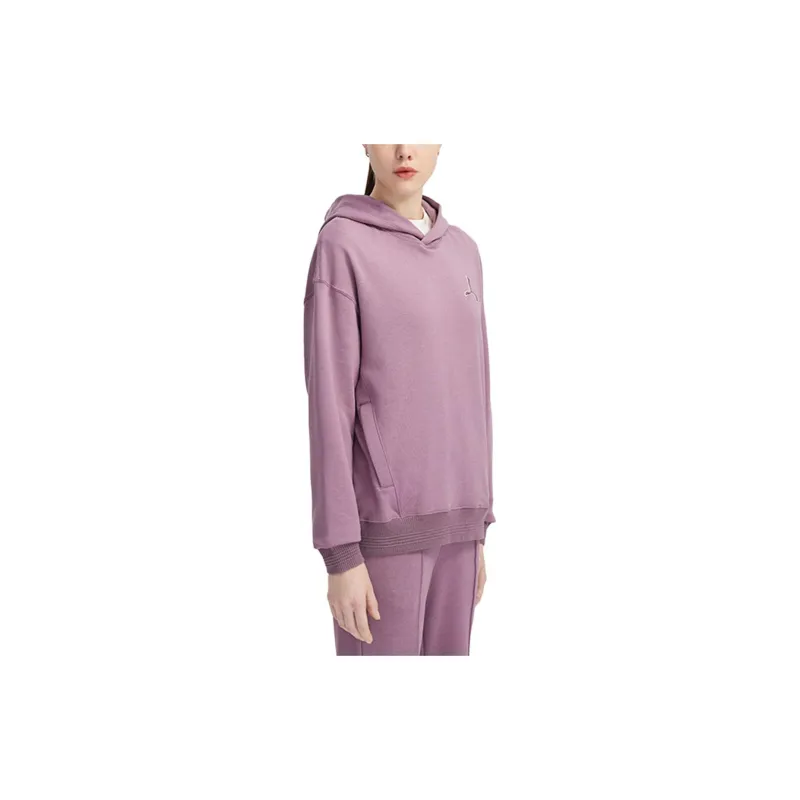 LI NING 1990 Sweatshirts Women's Lotus Gray Purple-4