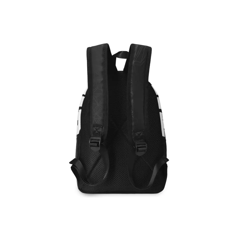 TURN UP Polyester Students Backpack Unisex Black-2