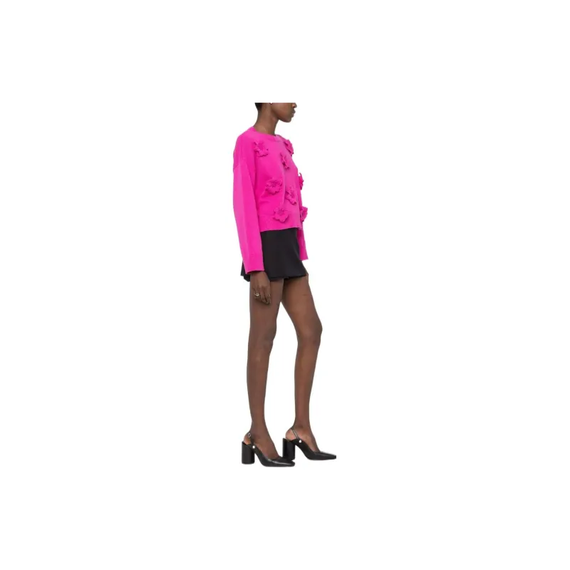 Valentino Crop Tops Women's Fuchsia-3