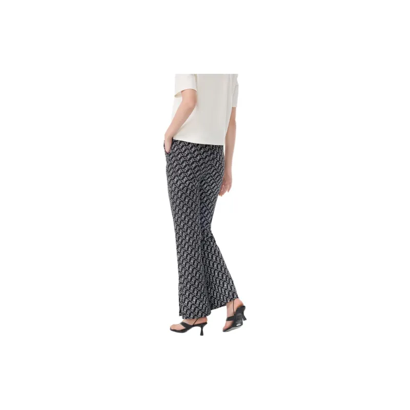 EICHITOO Casual Pants Women's Black Pattern-2