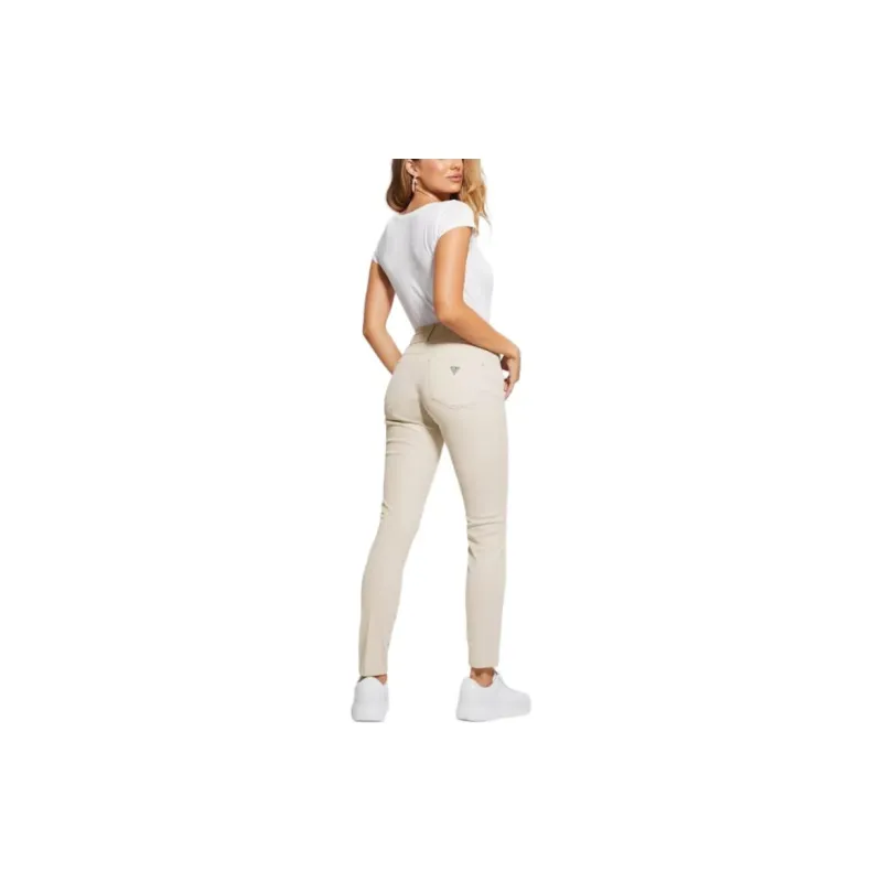 GUESS Pearl Shape Up High-Rise Skinny Jeans Jeans Women's White-2