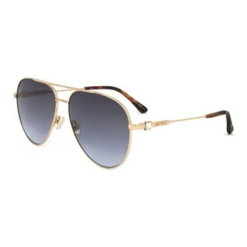 Jimmy Choo Stainless Steel Aviator Sunglasses Women's Rose Gold
