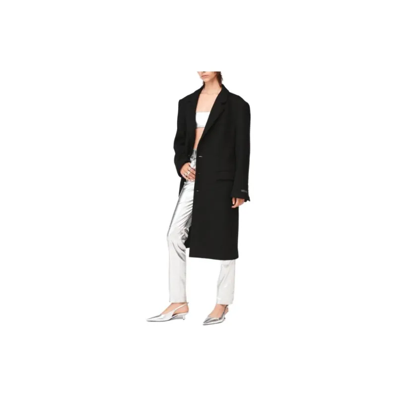 ZARA Coats Women's Black-4