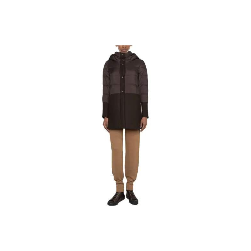 HERNO Hooded Buttoned Padded Jacket-1