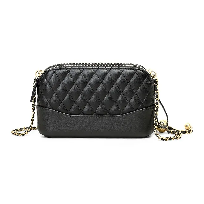 MILLIE'S Cow Leather With Synthetic Leather Shoulder Bag, Crossbody Bag Regular Women's Black-3