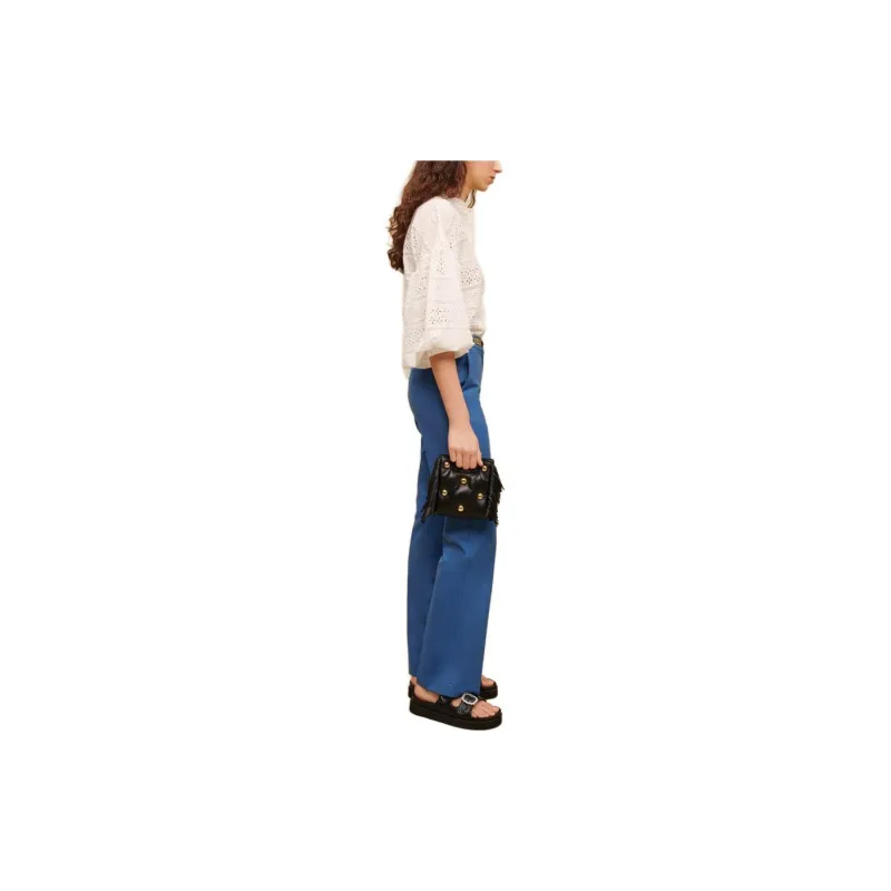 Maje Suit Trousers Women's Blue-1