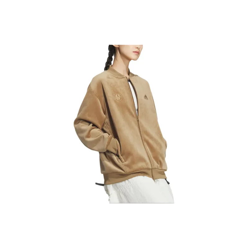 Adidas Lounge Jacket Women's Desert Brown-3