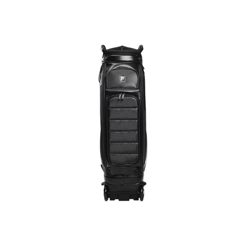 FILA Polyurethane Bonded Synthetic Leather Golf Bag Handbag Regular Men's Pitch Black-0