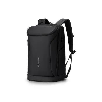 MARK RYDEN PU Large Capacity Travel Bag Backpack Large Size Men's Elegant Black
