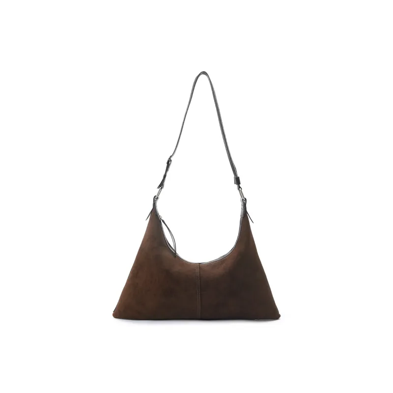 Dubaolu Synthetic Leather Shoulder Bag Regular Women's Chocolate/Black-0