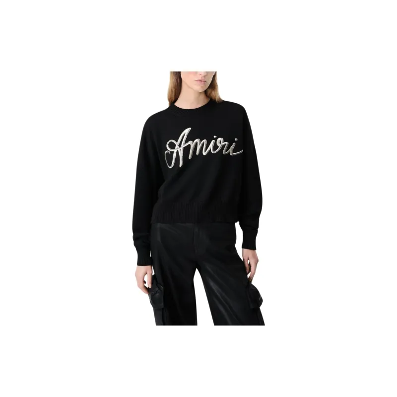 AMIRI Ma Swirl Crewneck Knit Jumper-1