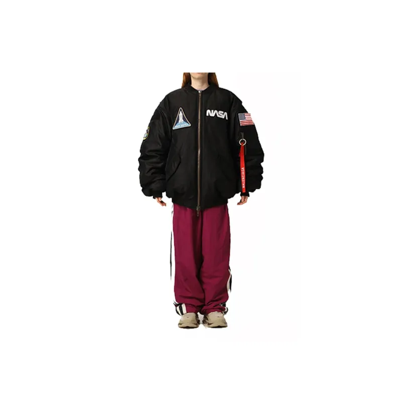 Balenciaga Nasa Bomber Jacket 'Black'-2