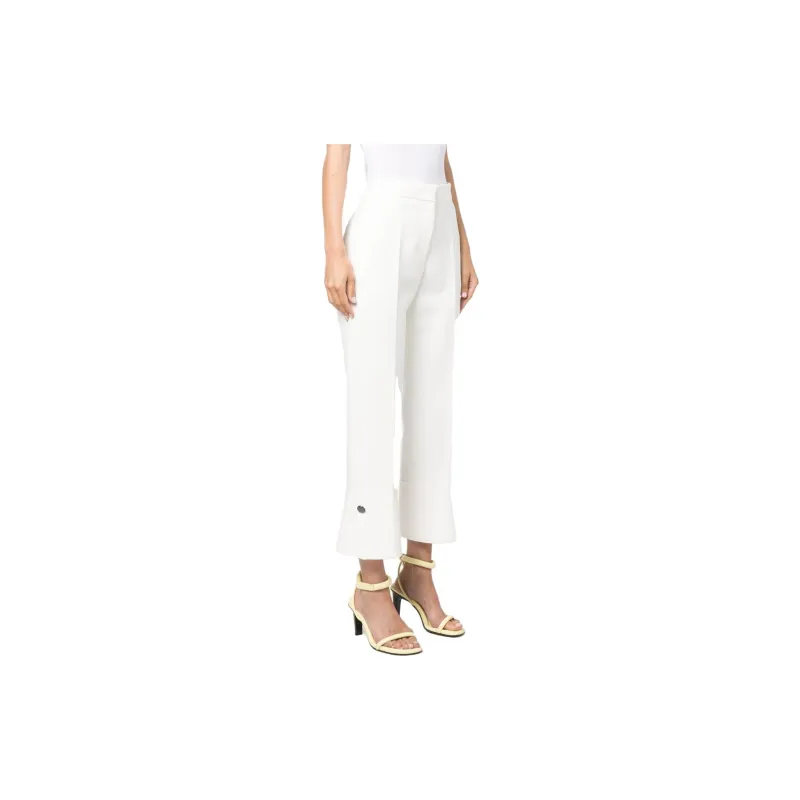 MSGM Cropped leg Flared Trousers-2