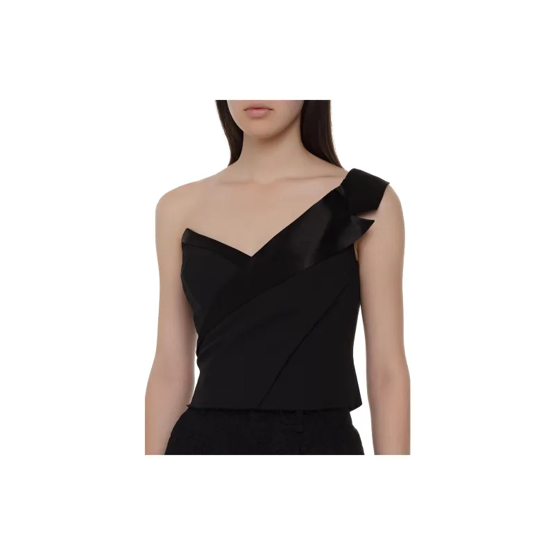 Rta Crop Tops Women's Black-3