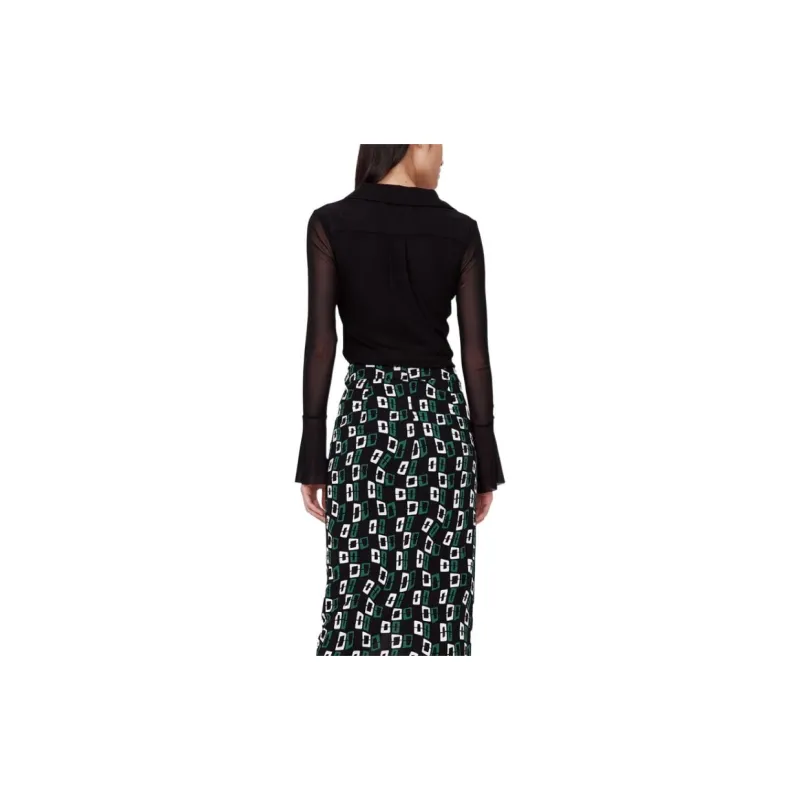 DVF Diane Von Furstenberg SS24 Shirt Women's Black-4