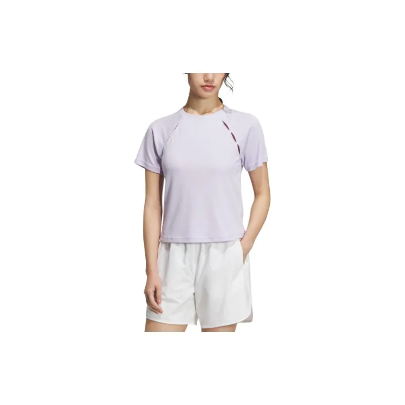 Adidas Raglan Sleeve T Shirt Women's Light Purple-1