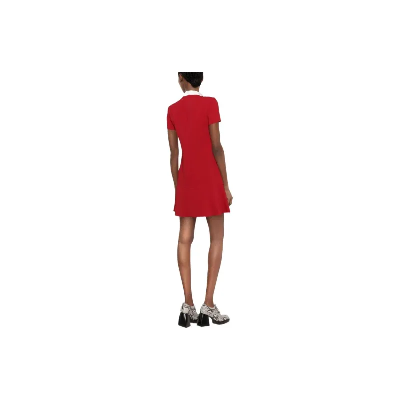 RED VALENTINO Short Sleeved Dresses Women's Red-3
