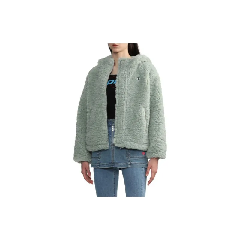 A BATHING APE Sherpa Hoodie Jacket Pink-3