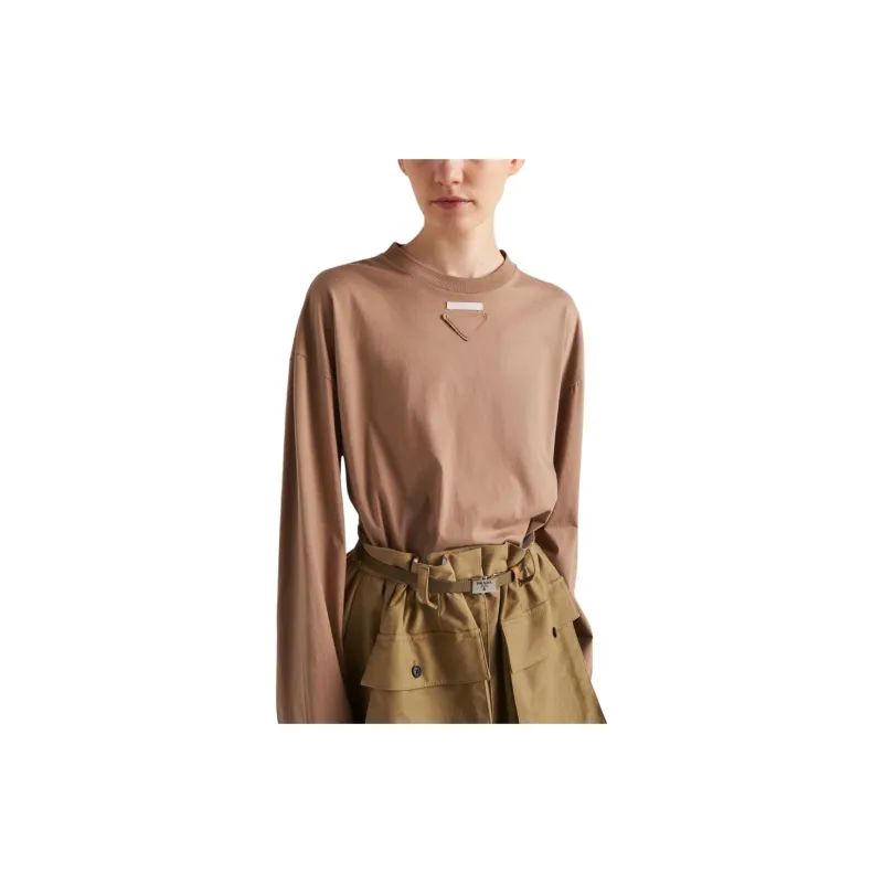 PRADA T Shirt Women's Light Brown-3