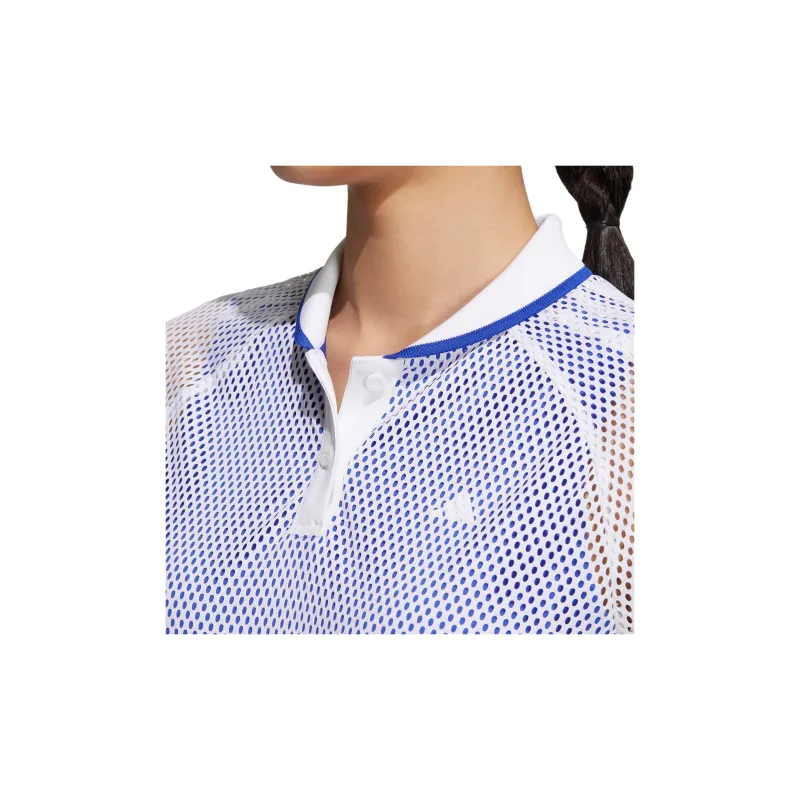 Adidas Polo Shirts Women's Blue-4