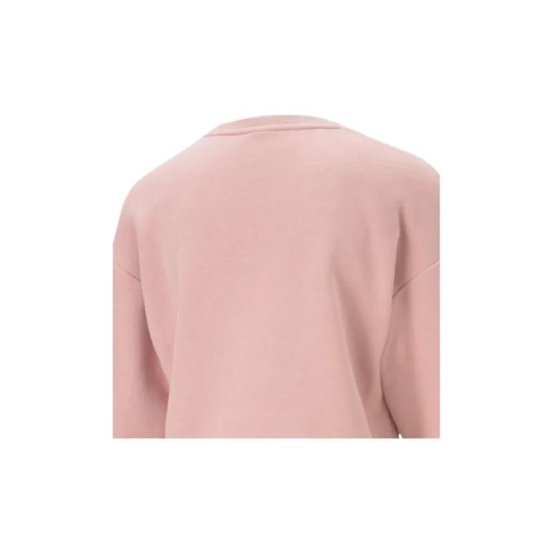 PUMA STYLE CAT Satin Crew Sweatshirt Women's Pink-3