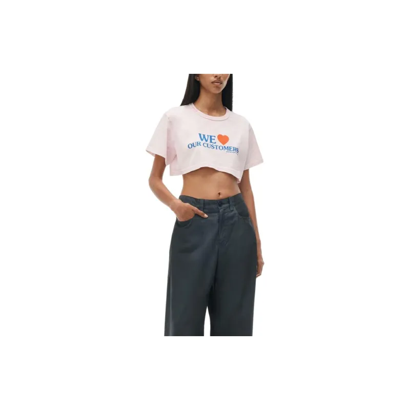 Alexander Wang We Love Our Customers print Cotton T shirt-1