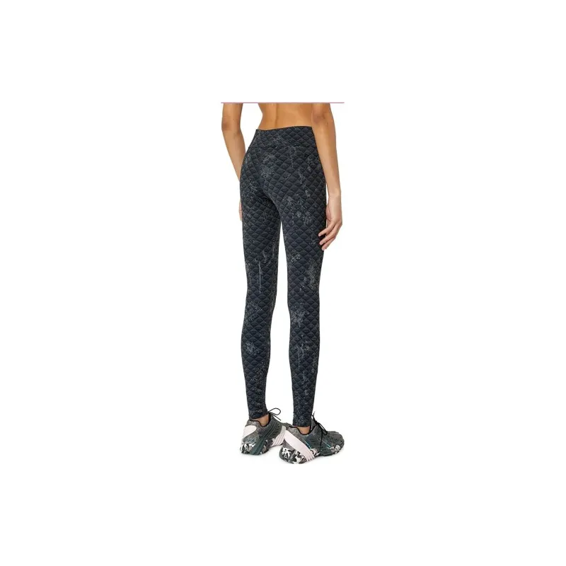 DIESEL SPORTS Knitted Sweatpants Women's Black-3