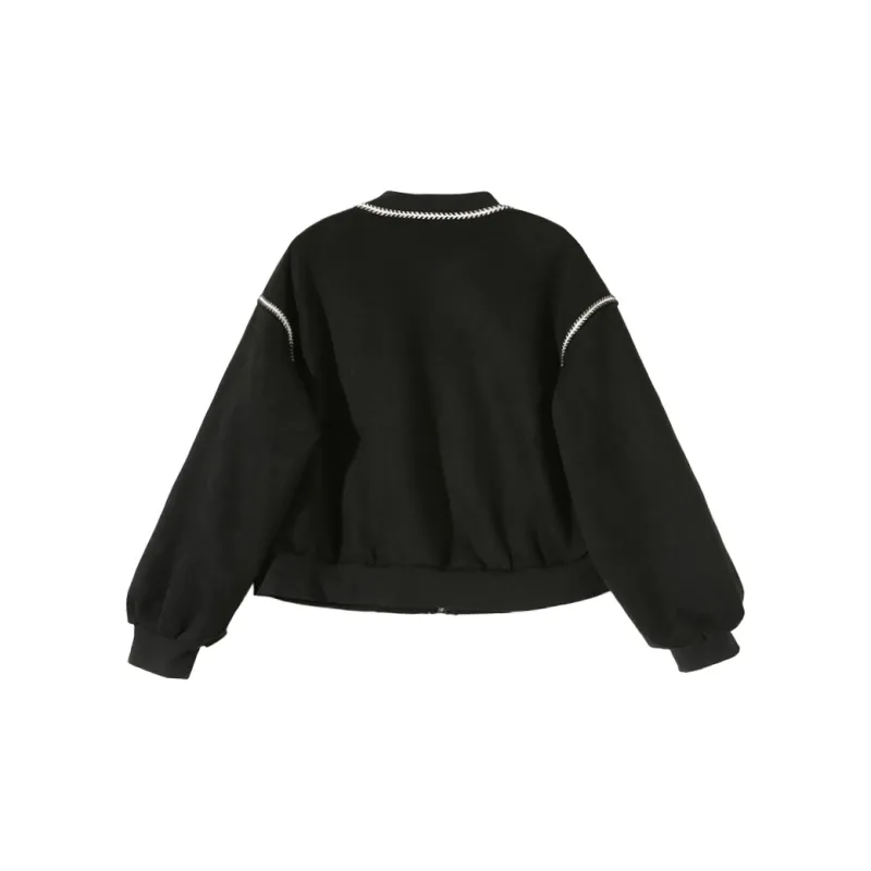 PAZZO Baseball Jacket Women's Black-1