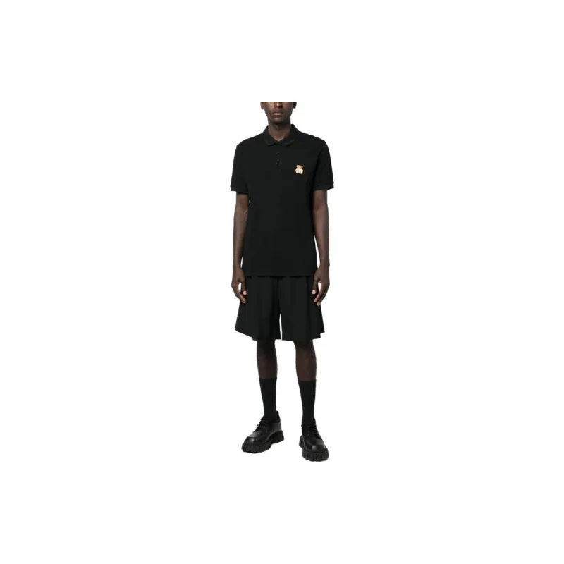MOSCHINO Teddy Bear Piqué Polo Shirt-1