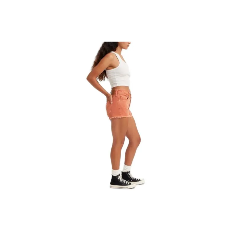 Levis Denim Shorts Women's Brown-2