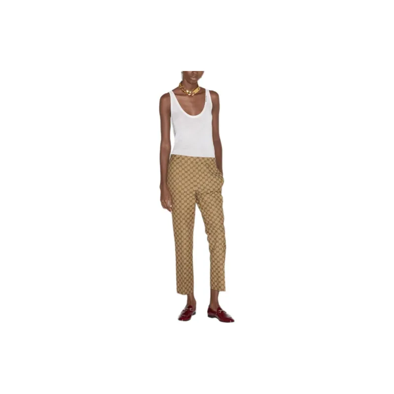 GUCCI Casual Pants Women's Camel-1
