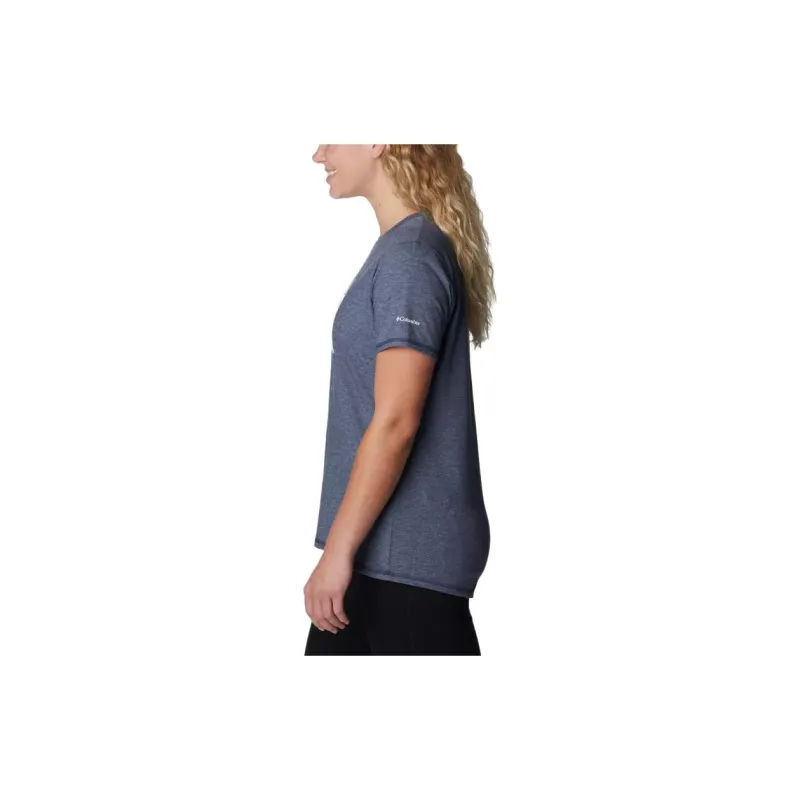 Columbia T-Shirts Women's Nocturne Blue-3