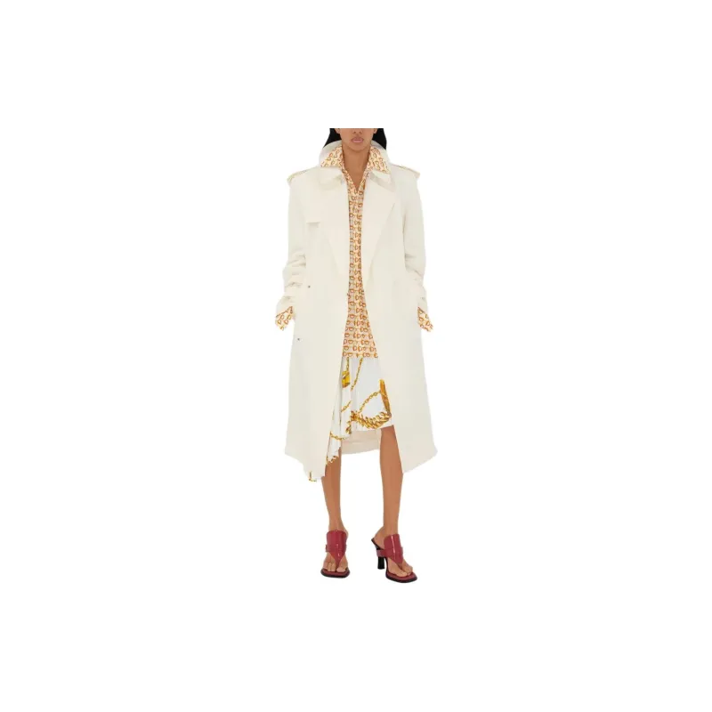 Burberry Chain Printed Pleated Asymmetric Skirt-5