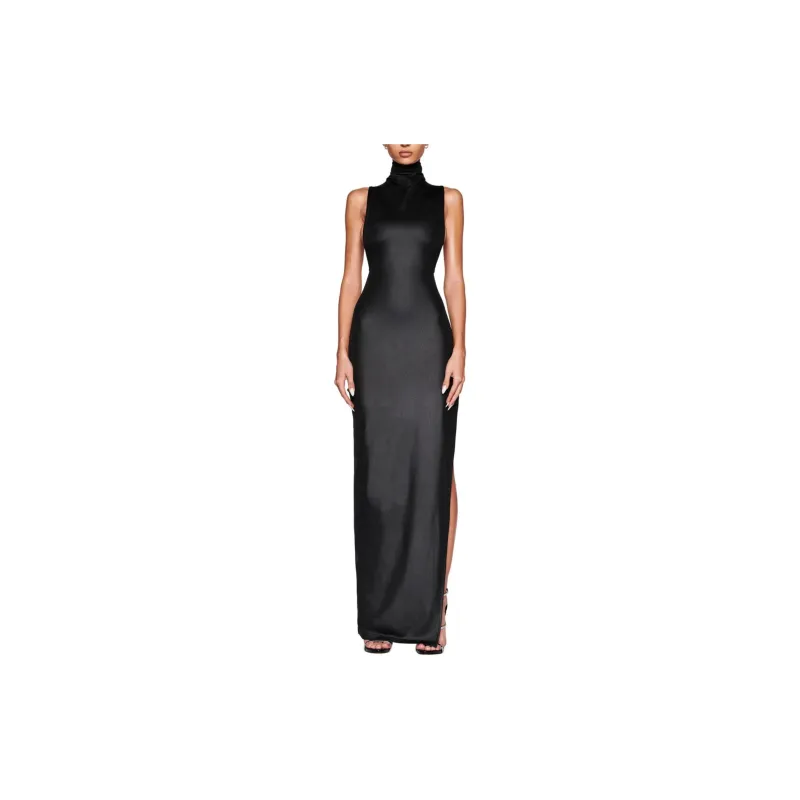 I.AM.GIA TAGAN MAXI DRESS Sleeveless Dress Women's BLACK/Black-2