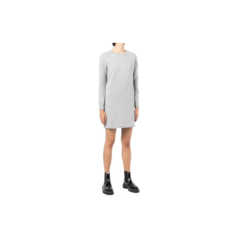 LOVE MOSCHINO Long Sleeved Dresses Women's Gray-3