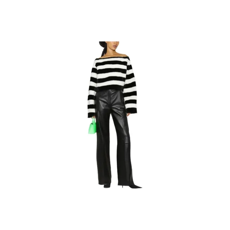 BALMAIN Boat neck Striped Jumper-1