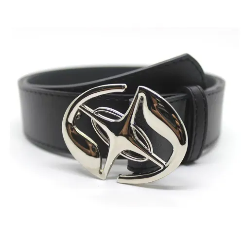 NOME PU Alloy Leather Belts Unisex Width  3.8cm