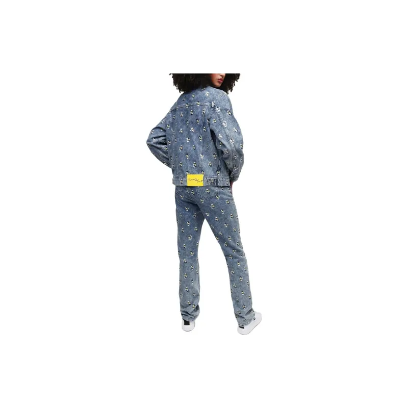 Disney X KARL LAGERFELD / Karl Lagerfeld Jeans Denim Jackets Women's Blue-2