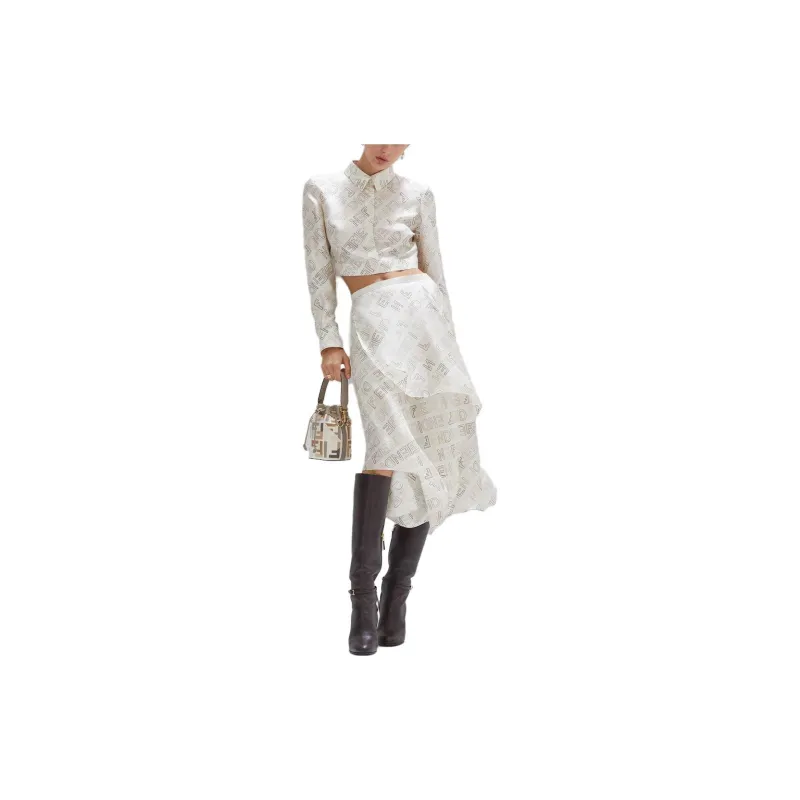 FENDI Shirts Women's White-2