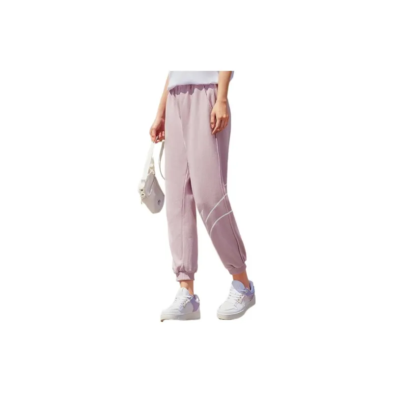LINING Training Series Knitted Sweatpants Women's Icy Berry Purple-2